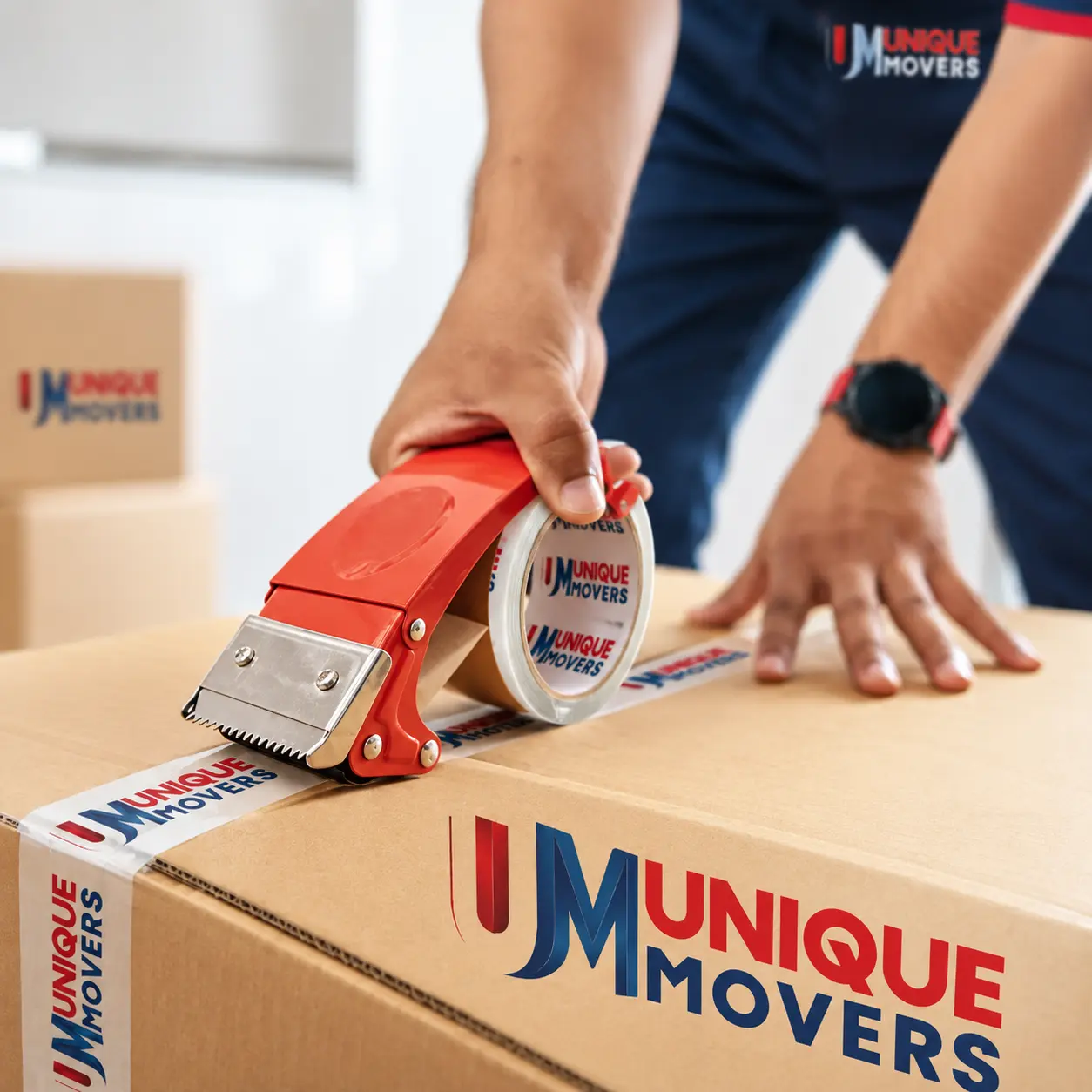 Packing Boxes with Tape